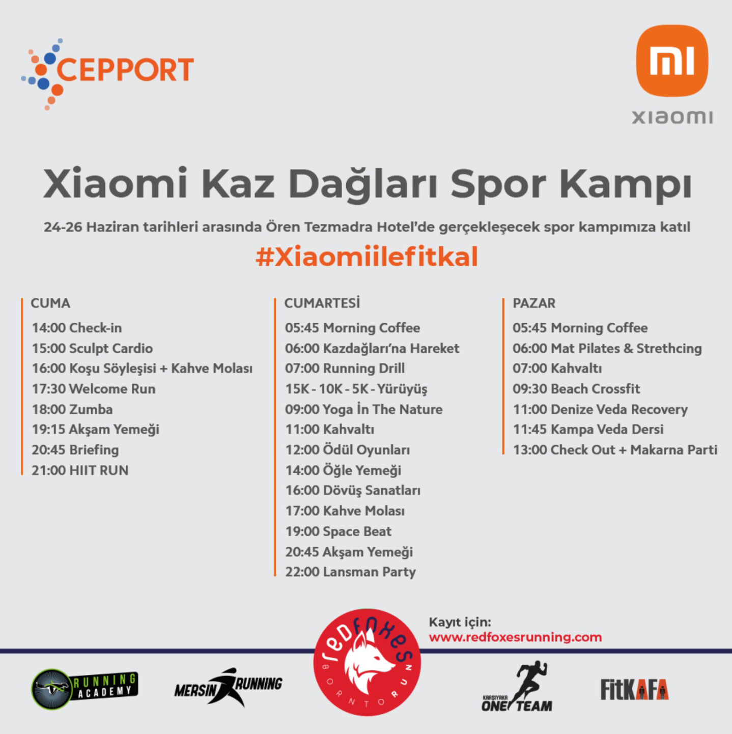 Xiaomi Kaz Dağları Spor Kampı